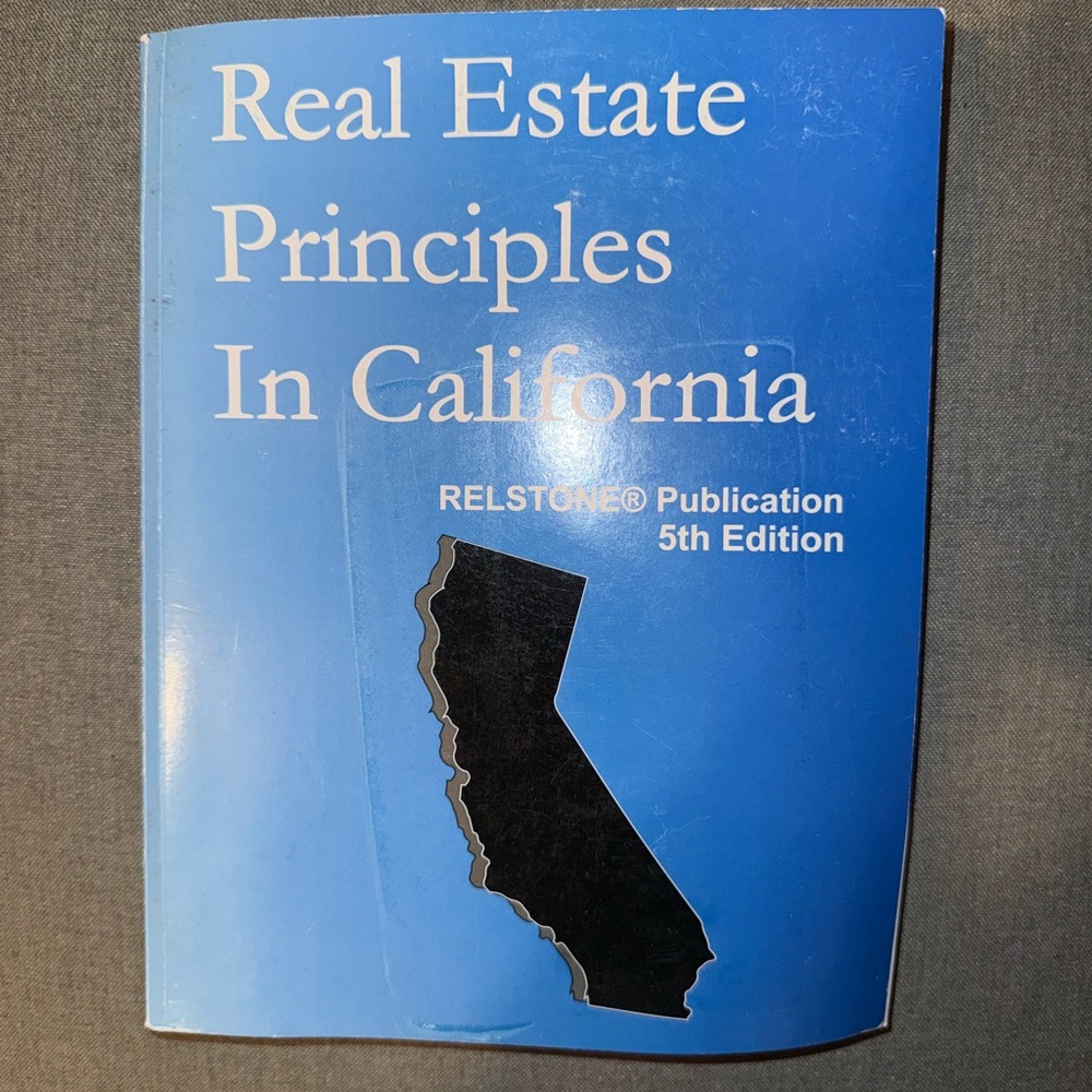 Real Estate Principles in California Book